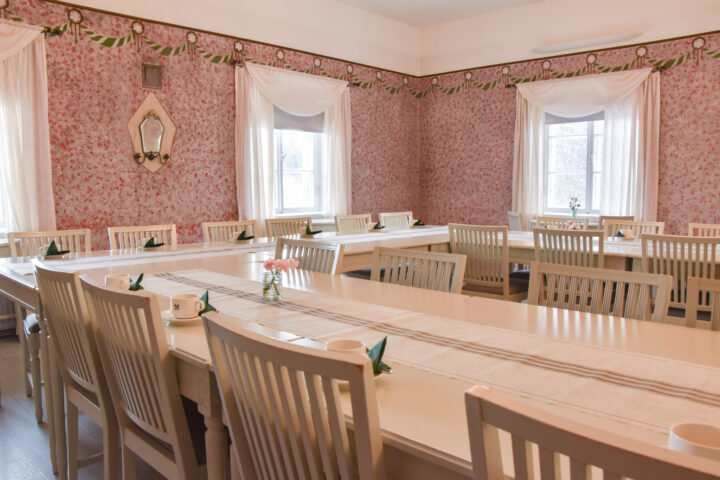 Juhlasalin yleisnäkymä.